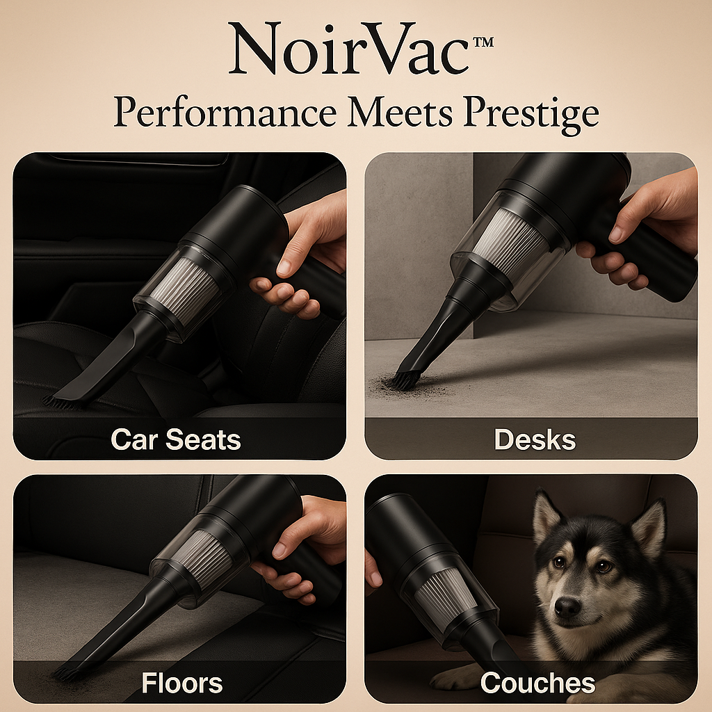 NoirVac™ - Wireless Car Vacuum Cleaner