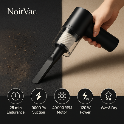 NoirVac™ - Wireless Car Vacuum Cleaner
